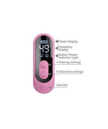 PRETTY LOVE - BELLA VIBRADOR RABBIT CON ESTIMULACIÓN MARIPOSA Y LED ROSA