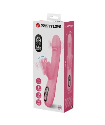 PRETTY LOVE - BELLA VIBRADOR RABBIT CON ESTIMULACIÓN MARIPOSA Y LED ROSA