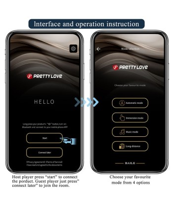 PRETTY LOVE - BUTTERFLY MASAJEADOR TANGA APP CONTROL ROSA