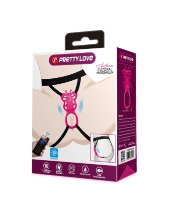 PRETTY LOVE - BUTTERFLY MASAJEADOR TANGA APP CONTROL ROSA