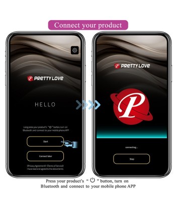 PRETTY LOVE - HAZELYNN MASAJEADOR APP CONTROL 12 FUNCIONES ROSA