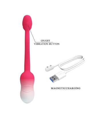 PRETTY LOVE - HUEVO VIBRADOR PULSEN CONTROL APP 12 FUNCIONES RECARGABLE USB ROSA
