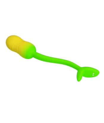 PRETTY LOVE - HUEVO VIBRADOR PULSEN CONTROL APP 12 FUNCIONES RECARGABLE USB VERDE-AMARILLO