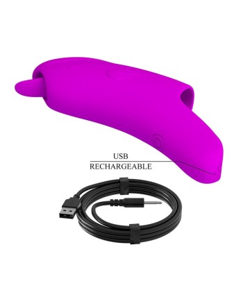 PRETTY LOVE - PETERSON HONEY FINGER VIBRADOR DE DEDO RECARGABLE MORADO