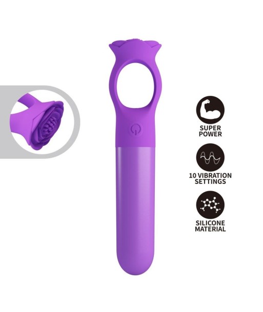PRETTY LOVE - GIANA MINI MASAJEADOR VIBRADOR RECARGABLE MORADO