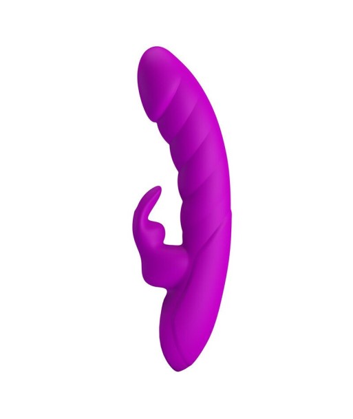 PRETTY LOVE - MONICA VIBRADOR DOBLE ESTIMULACIÓN PARA PUNTO G Y CLÍTORIS RECARGABLE MORADO