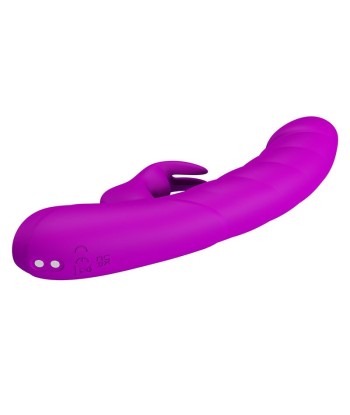 PRETTY LOVE - MONICA VIBRADOR DOBLE ESTIMULACIÓN PARA PUNTO G Y CLÍTORIS RECARGABLE MORADO