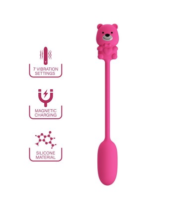 PRETTY LOVE - OLSON HUEVO VIBRADOR CON MANDO POR CABLE RECARGABLE ROSA