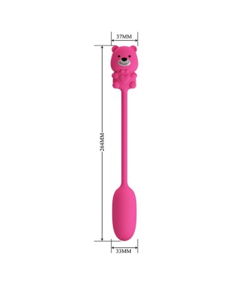 PRETTY LOVE - OLSON HUEVO VIBRADOR CON MANDO POR CABLE RECARGABLE ROSA