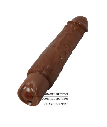 PRETTY LOVE - DUKE VIBRADOR REALÍSTICO 23,5 CM Ø 4,8 CM COLOR MARRÓN