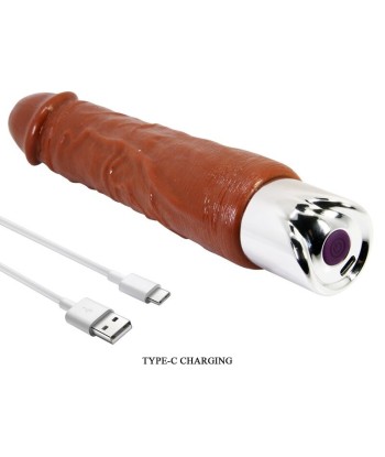 PRETTY LOVE - DUKE VIBRADOR REALÍSTICO 23,5 CM Ø 4,8 CM COLOR MARRÓN