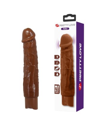 PRETTY LOVE - DUKE VIBRADOR REALÍSTICO 23,5 CM Ø 4,8 CM COLOR MARRÓN