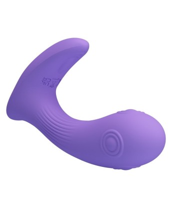 PRETTY LOVE - ANDROMEDA VIBRADOR DE DOBLE ESTIMULACIÓN RECARGABLE MORADO