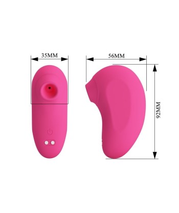PRETTY LOVE - ARILA SUCCIONADOR DE CLÍTORIS CON VIBRACIÓN RECARGABLE ROSA
