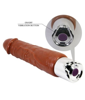 PRETTY LOVE - PRO VIBRADOR REALÍSTICO 23,5 CM Ø 4,8 CM COLOR MARRÓN