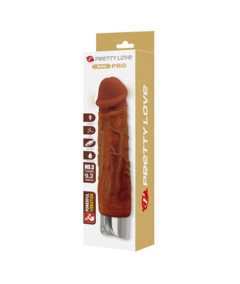 PRETTY LOVE - PRO VIBRADOR REALÍSTICO 23,5 CM Ø 4,8 CM COLOR MARRÓN