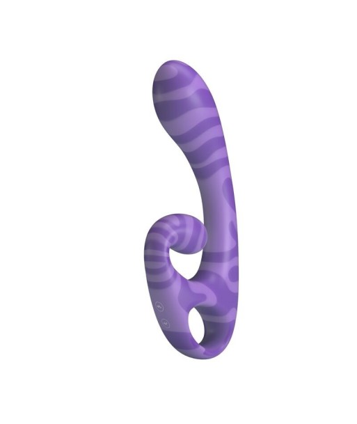 PRETTY LOVE - SUMMER VIBRADOR DOBLE CON ASA 19 CM Ø 3,5 CM MORADO