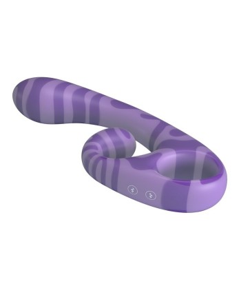 PRETTY LOVE - SUMMER VIBRADOR DOBLE CON ASA 19 CM Ø 3,5 CM MORADO