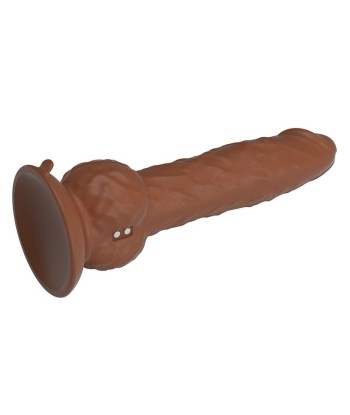 PRETTY LOVE - EREN DILDO VIBRADOR CON EMPUJE 20,5 CM Ø 4,5 CM MARRÓN