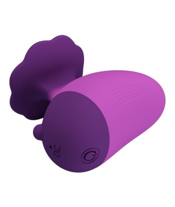 PRETTY LOVE - ESTIMULADOR DE CLÍTORIS 7 MODOS RECARGABLE FORMA ROSA MORADA