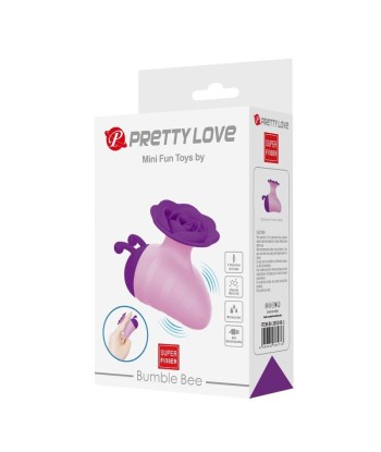 PRETTY LOVE - LITTLE BEE ESTIMULADOR DE CLÍTORIS 7 MODOS RECARGABLE MORADO-ROSA