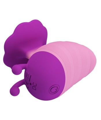 PRETTY LOVE - LITTLE BEE ESTIMULADOR DE CLÍTORIS 7 MODOS RECARGABLE MORADO-ROSA