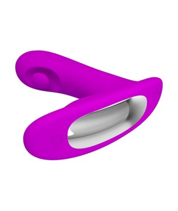 PRETTY LOVE - BAUER MASAJEADOR DE PRÓSTATA 12 MODOS RECARGABLE MORADO