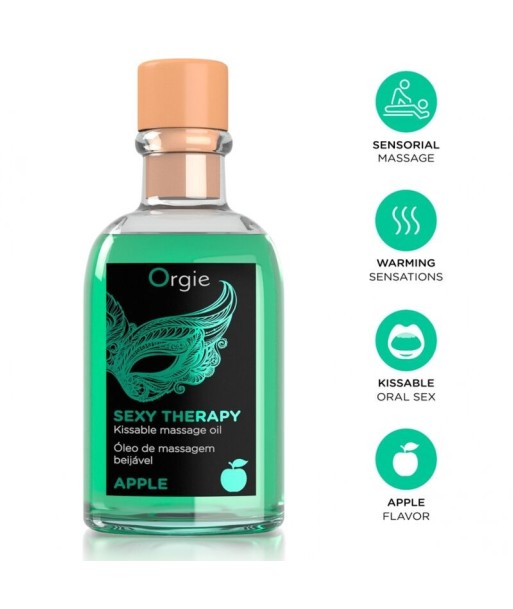 ORGIE - SET DE MASAJE BESABLE MANZANA 100 ML