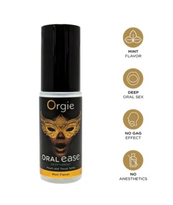 ORGIE - ORAL EASE SPRAY BUCAL Y GARGANTA SABOR MENTA 50 ML