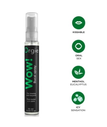 ORGIE - WOW SPRAY BUCAL BESABLE MENTOL Y EUCALIPTO 10 ML