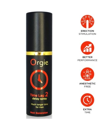 ORGIE - TIME LAG 2 SPRAY RETARDANTE SIN ANESTÉSICOS 10 ML