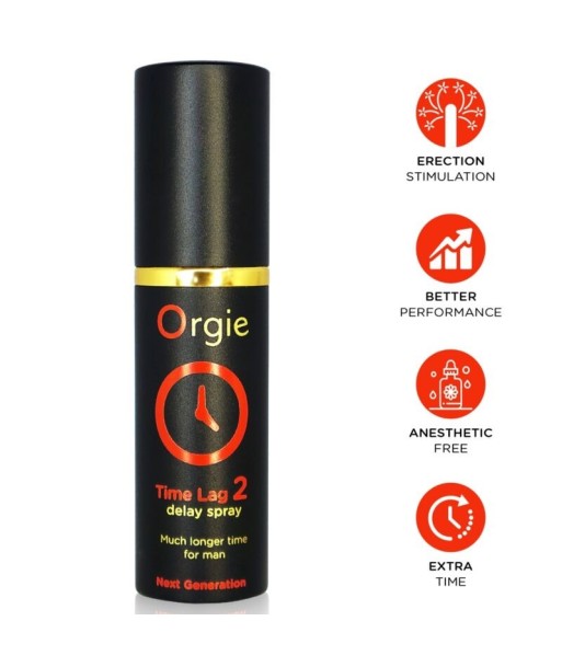 ORGIE - TIME LAG 2 SPRAY RETARDANTE SIN ANESTÉSICOS 10 ML