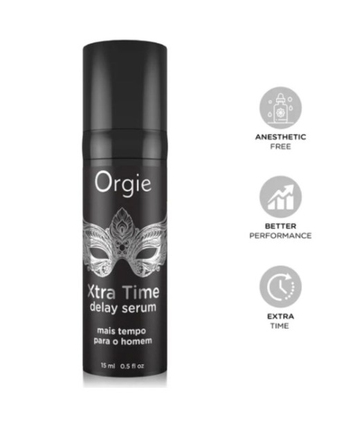 ORGIE - XTRA TIME SÉRUM DE SILICONA RETARDANTE SIN ANESTÉSICOS 15 ML
