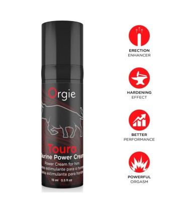 ORGIE - TOURO CREMA POTENCIADORA PARA HOMBRE 15 ML