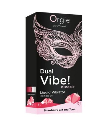 ORGIE - DUAL VIBE GIN AND TONIC FRESA GEL ÍNTIMO BESABLE EFECTO VIBRANTE 15 ML