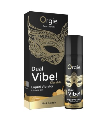 ORGIE - DUAL VIBE PIÑA COLADA GEL ÍNTIMO BESABLE EFECTO VIBRANTE 15 ML