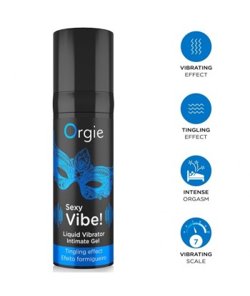 ORGIE - SEXY VIBE GEL ÍNTIMO EFECTO VIBRANTE 15 ML