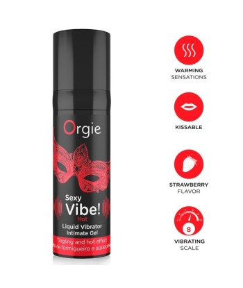 ORGIE - SEXY VIBE HOT GEL ÍNTIMO EFECTO VIBRANTE Y CALOR 15 ML