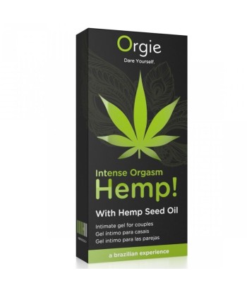 ORGIE - HEMP INTENSE ORGASM GEL ÍNTIMO MULTISENSACIÓN CON ACEITE DE CÁÑAMO 15 ML