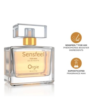 ORGIE - SENSFEEL EAU DE TOILETTE CON FEROMONAS BOOSTER PARA HOMBRE 50 ML