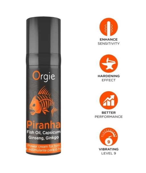 ORGIE - PIRANHA CREMA POTENCIADORA PARA HOMBRE 15 ML