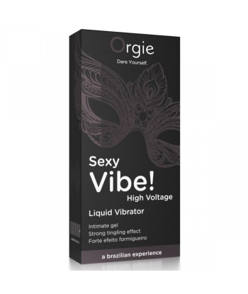 ORGIE - SEXY VIBE HIGH VOLTAGE GEL ÍNTIMO EFECTO VIBRANTE EXTRA FUERTE 15 ML