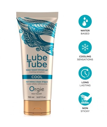 ORGIE - LUBE TUBE COOL GEL ÍNTIMO BASE AGUA EFECTO FRÍO 150 ML