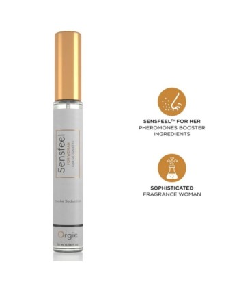 ORGIE - SENSFEEL EAU DE TOILETTE CON POTENCIADOR DE FEROMONAS TAMAÑO VIAJE PARA MUJER 10 ML