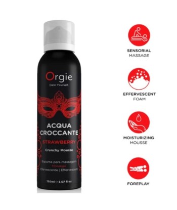 ORGIE - ACQUA CROCCANTE ESPUMA CRUJIENTE FRESA PARA MASAJE 150 ML