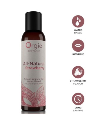 ORGIE - FRESA TOTALMENTE NATURAL GEL ÍNTIMO BASE AGUA BESABLE 150 ML