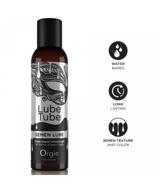 ORGIE - LUBE TUBE SEMEN LUBE GEL ÍNTIMO BASE AGUA TEXTURA SEMEN 150 ML