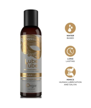 ORGIE - LUBE TUBE HUMAN LUBE GEL ÍNTIMO BASE AGUA EFECTO NATURAL 150 ML