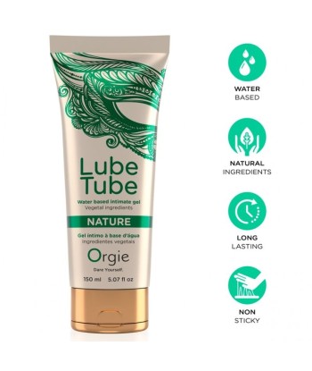 ORGIE - LUBE TUBE NATURE GEL ÍNTIMO BASE AGUA CON INGREDIENTES VEGETALES 150 ML