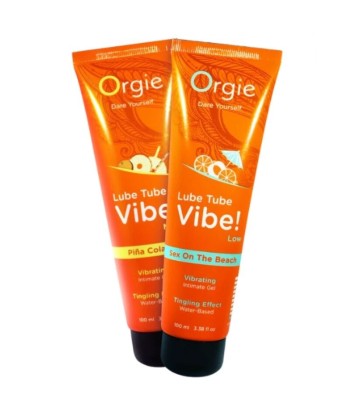 ORGIE - LUBE TUBE VIBE SEX ON THE BEACH GEL ÍNTIMO BESABLE EFECTO HORMIGUEO SUAVE 100 ML